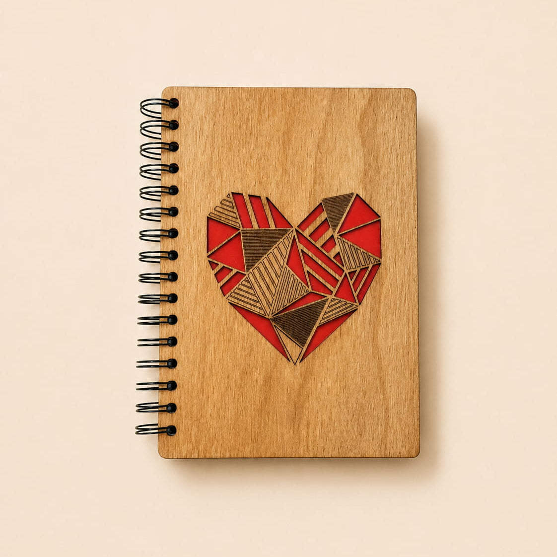 Blank wooden sketchbook preview