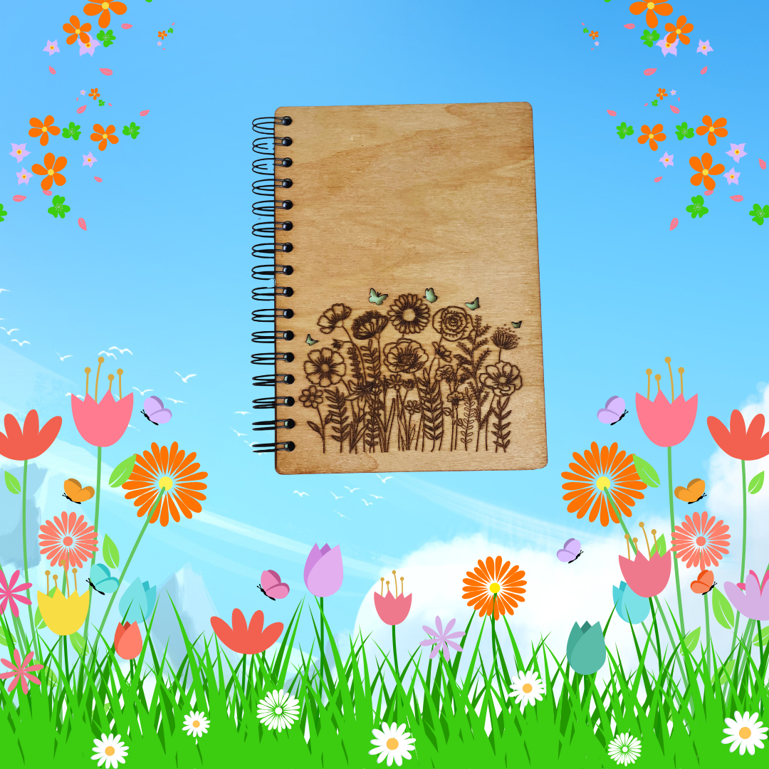 Floral Garden With Butterflies