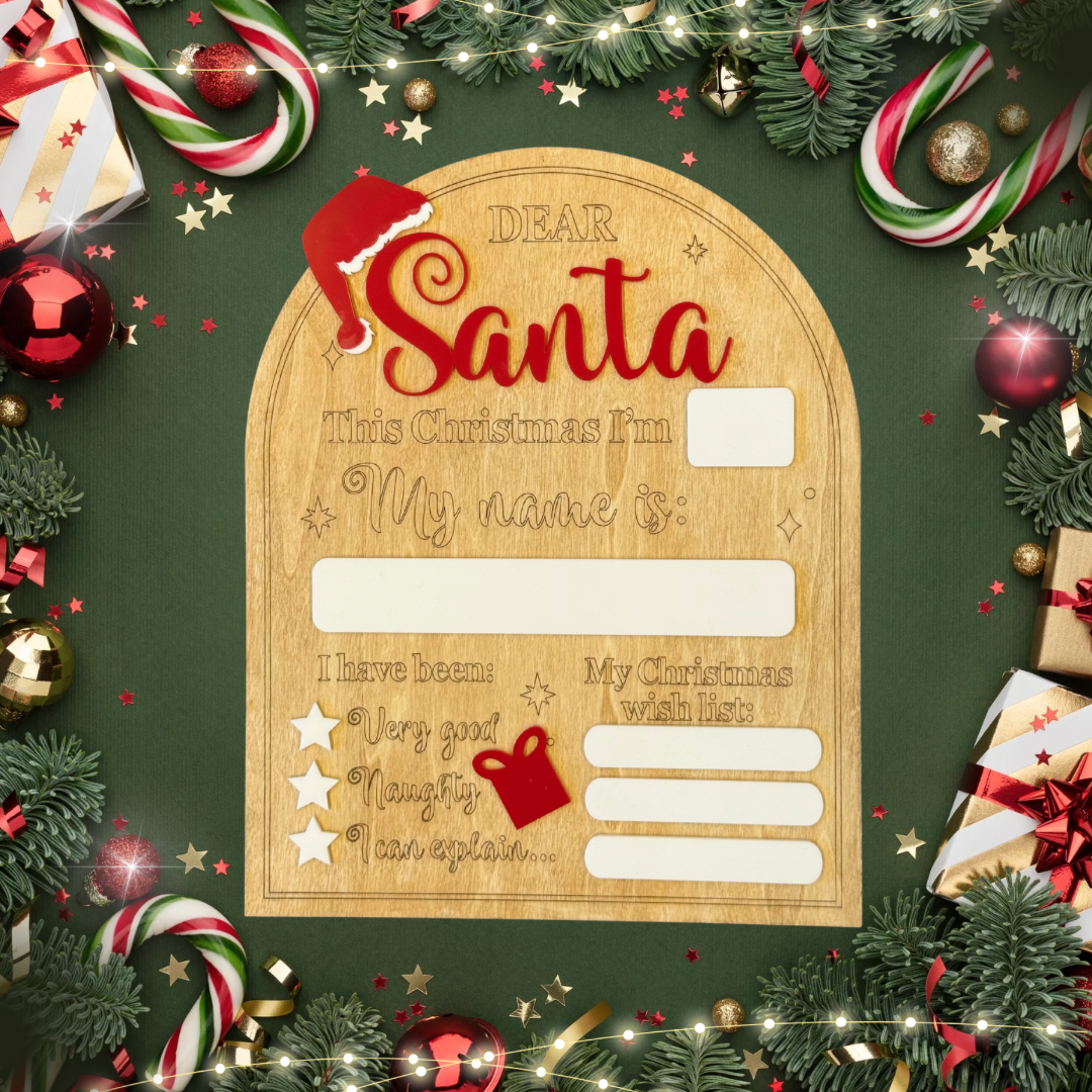Christmas List Dry Erase Board