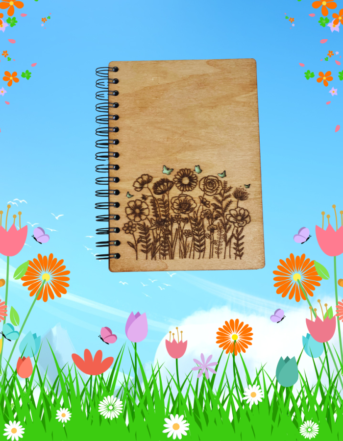 Floral Garden With Butterflies