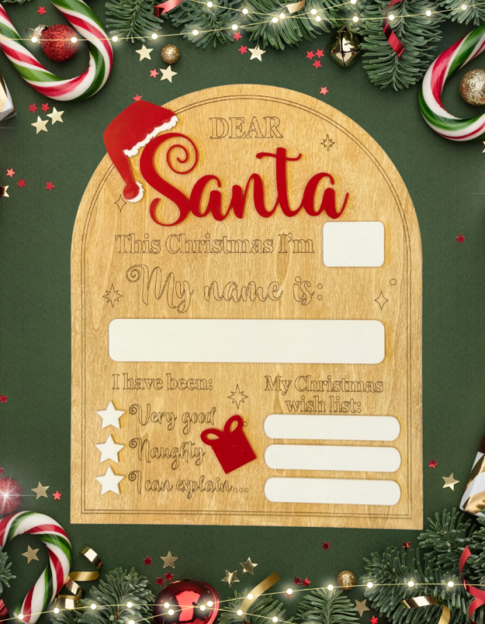 Christmas List Dry Erase Board